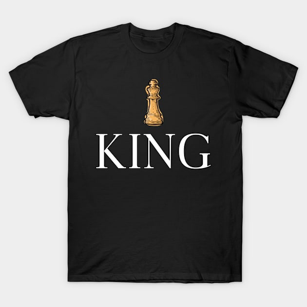 King Queen Chess Couple Matching T-Shirt by PlimPlom